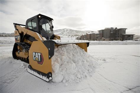 best cat skid steer for snow removal|cat snow removal.